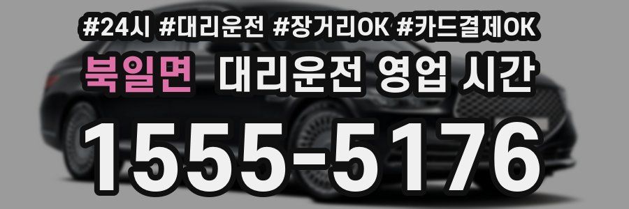 북일면 대리운전 영업 시간