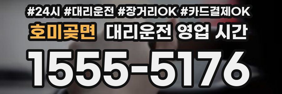 호미곶면 대리운전 영업 시간