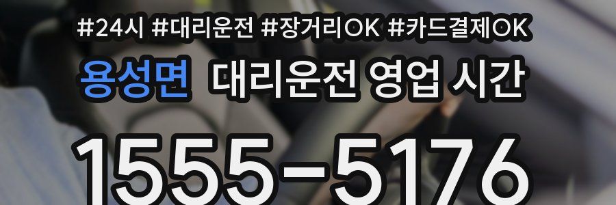 용성면 대리운전 영업 시간