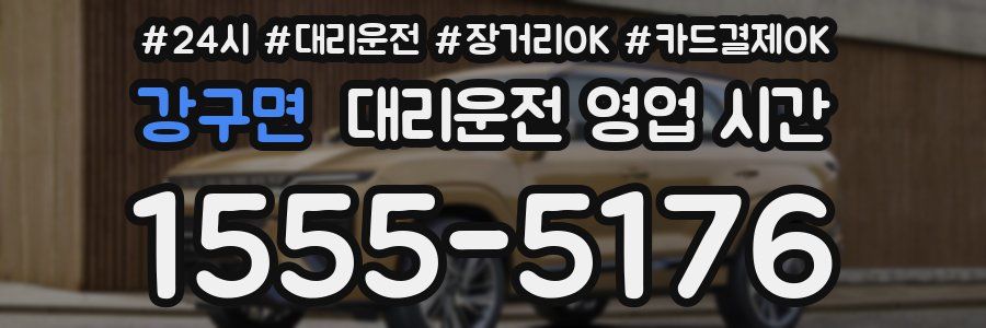 강구면 대리운전 영업 시간
