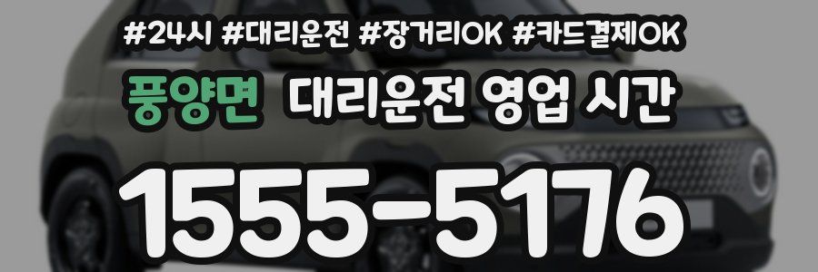 풍양면 대리운전 영업 시간