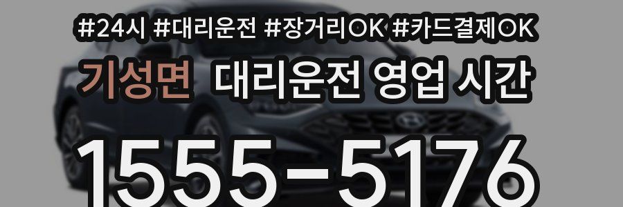 기성면 대리운전 영업 시간