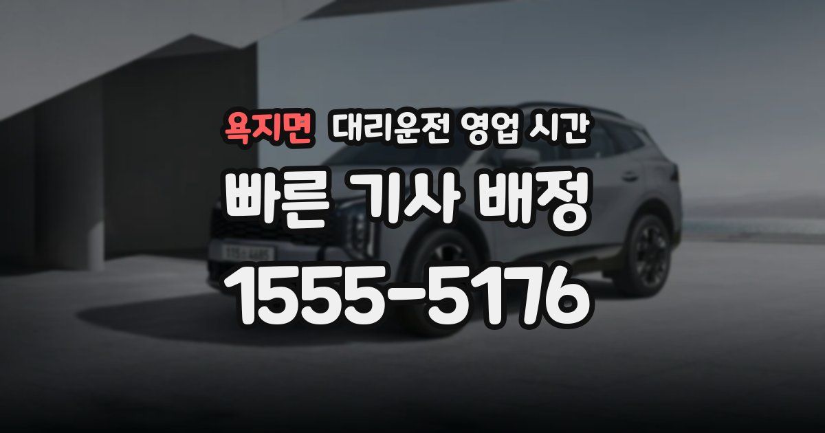 욕지면 대리운전 영업 시간