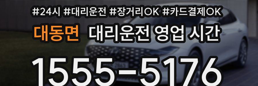 대동면 대리운전 영업 시간