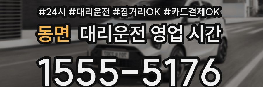 동면 대리운전 영업 시간