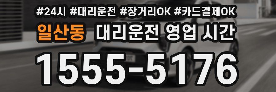일산동 대리운전 영업 시간