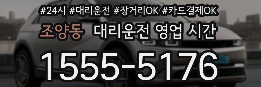 조양동 대리운전 영업 시간