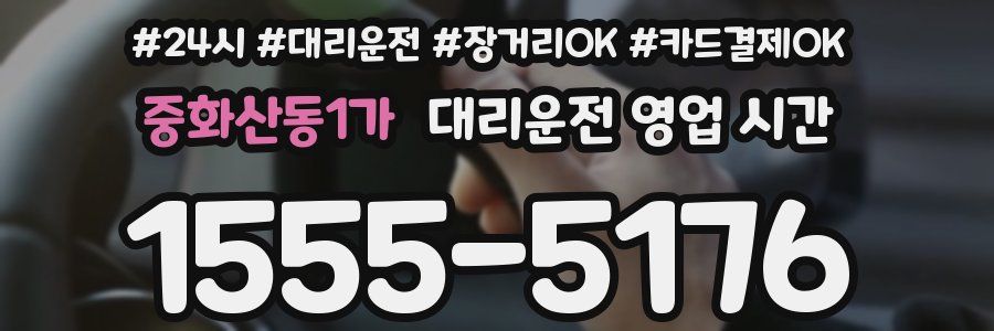 중화산동1가 대리운전 영업 시간