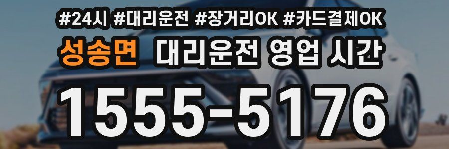 성송면 대리운전 영업 시간