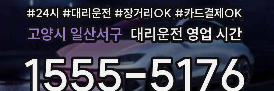 고양시 일산서구 대리운전 영업 시간