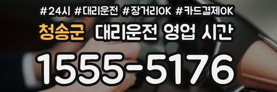 청송군 대리운전 영업 시간