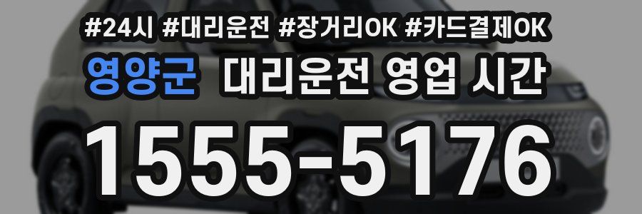 영양군 대리운전 영업 시간