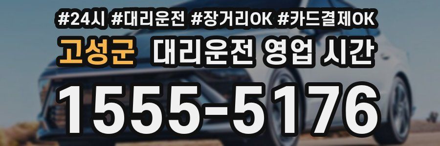 고성군 대리운전 영업 시간