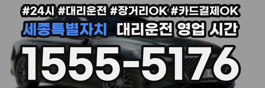 세종특별자치 대리운전 영업 시간