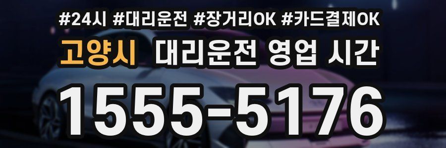 고양시 대리운전 영업 시간