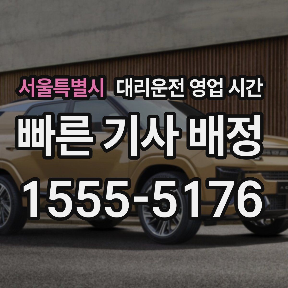 서울특별시 대리운전 영업 시간 첫차 전 이동 가능 범위