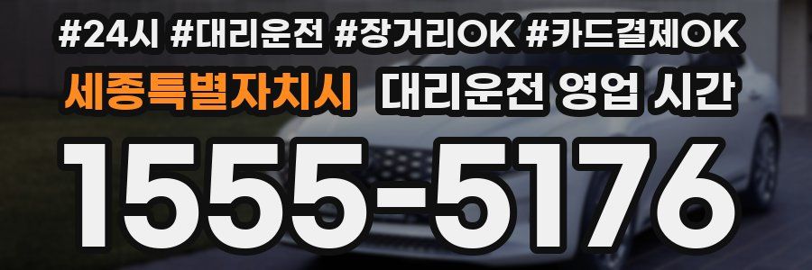 세종특별자치시 대리운전 영업 시간