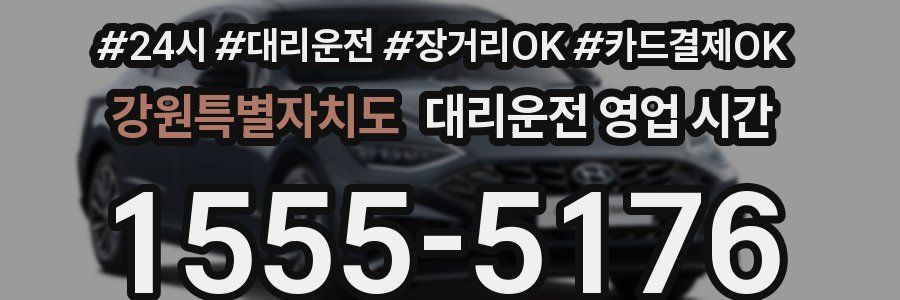 강원특별자치도 대리운전 영업 시간