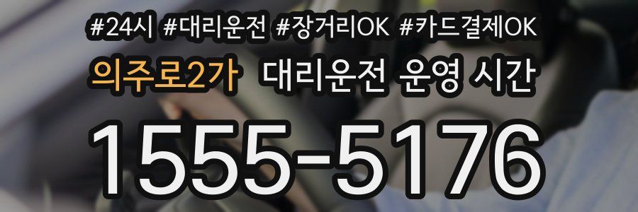 의주로2가 대리운전 운영 시간