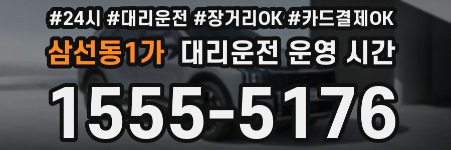 삼선동1가 대리운전 운영 시간