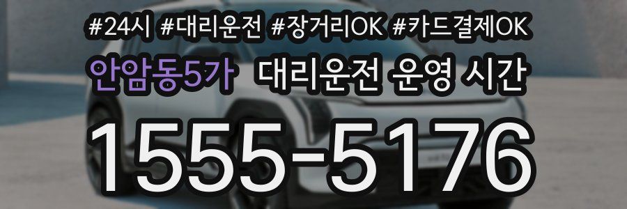 안암동5가 대리운전 운영 시간