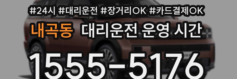 내곡동 대리운전 운영 시간