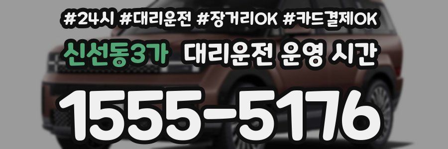 신선동3가 대리운전 운영 시간