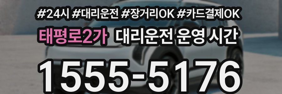 태평로2가 대리운전 운영 시간