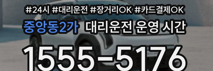 중앙동2가 대리운전 운영 시간