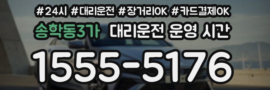 송학동3가 대리운전 운영 시간