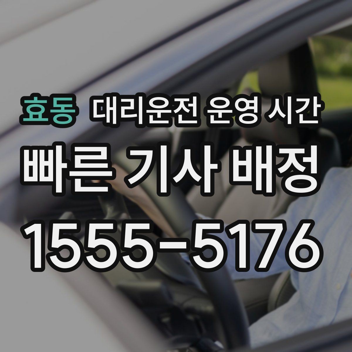 효동 대리운전 운영 시간 새벽 첫차 전 이용 가능 구간
