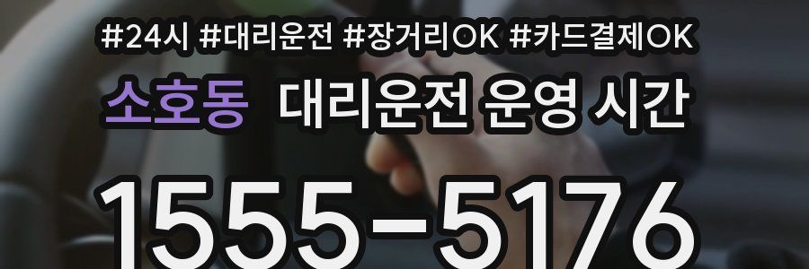 소호동 대리운전 운영 시간