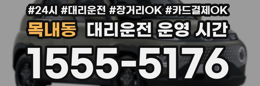 목내동 대리운전 운영 시간