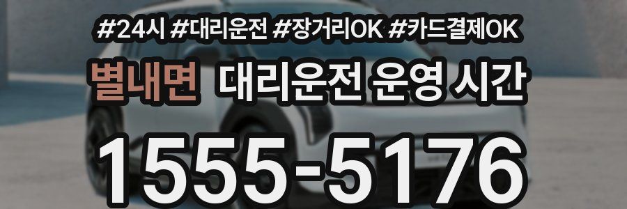 별내면 대리운전 운영 시간