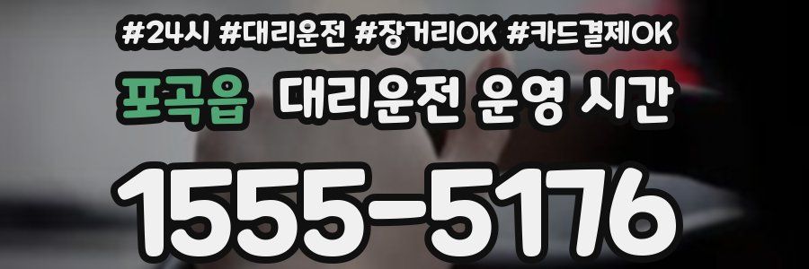 포곡읍 대리운전 운영 시간
