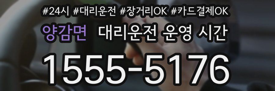 양감면 대리운전 운영 시간