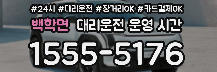 백학면 대리운전 운영 시간