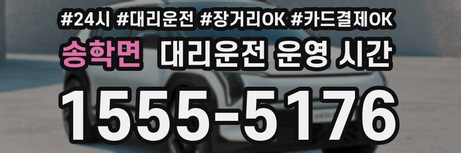 송학면 대리운전 운영 시간