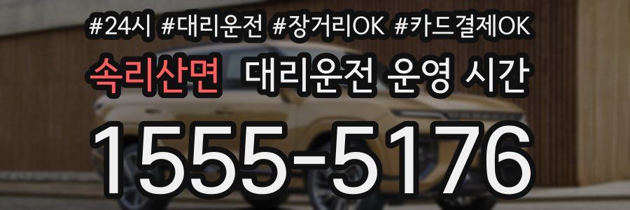 속리산면 대리운전 운영 시간
