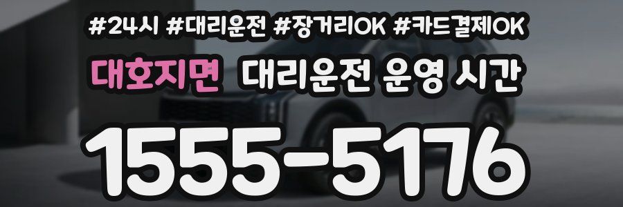 대호지면 대리운전 운영 시간