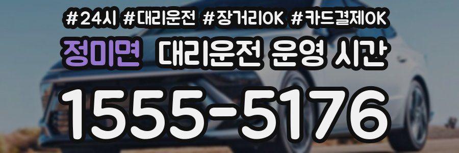 정미면 대리운전 운영 시간