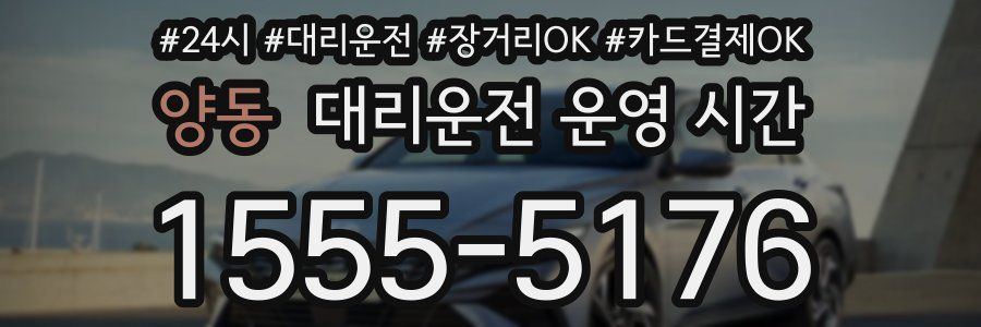 양동 대리운전 운영 시간