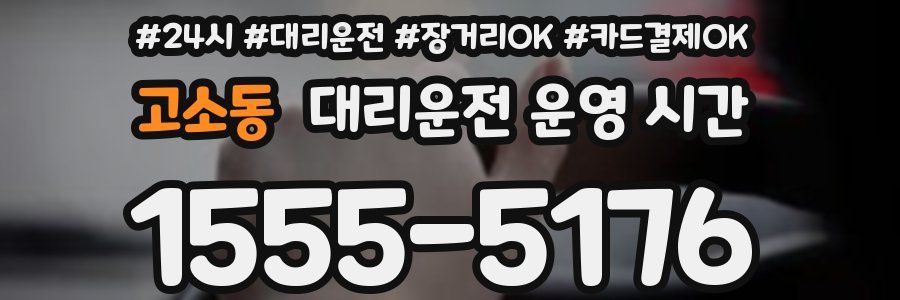 고소동 대리운전 운영 시간