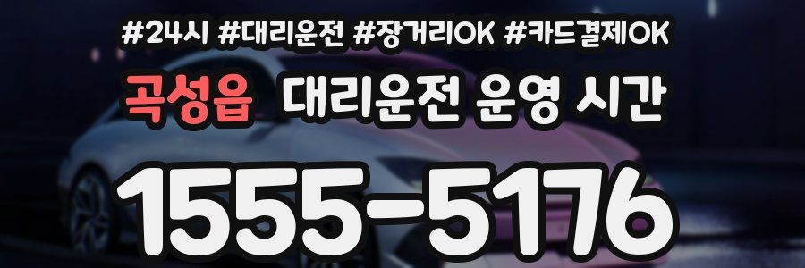 곡성읍 대리운전 운영 시간