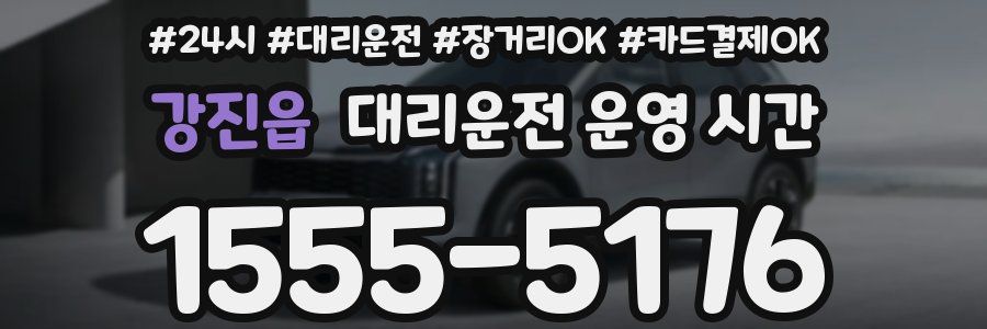 강진읍 대리운전 운영 시간