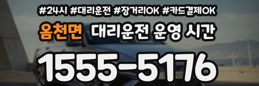 옴천면 대리운전 운영 시간