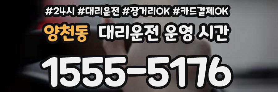 양천동 대리운전 운영 시간