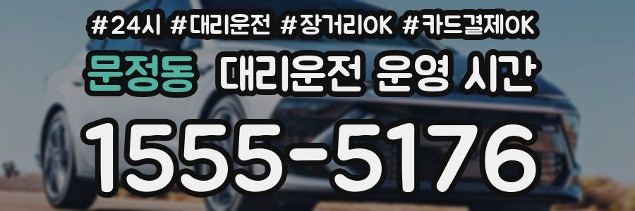 문정동 대리운전 운영 시간