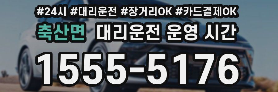 축산면 대리운전 운영 시간