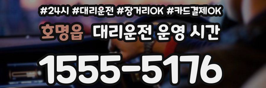 호명읍 대리운전 운영 시간